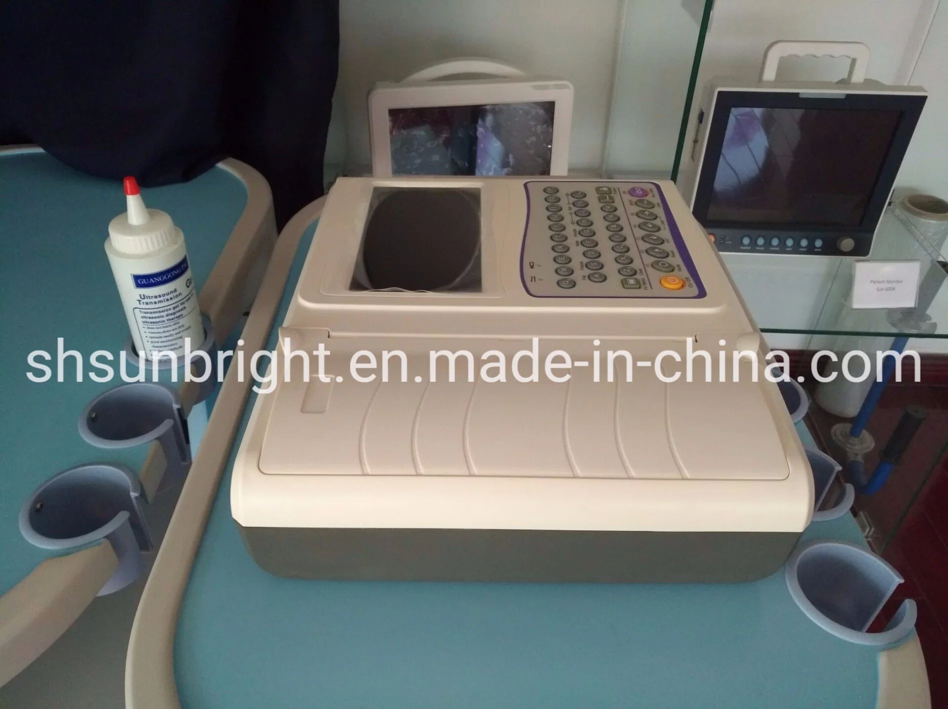 Sunbright 12 canales digitales de 12 derivaciones del ECG portátil dispositivo