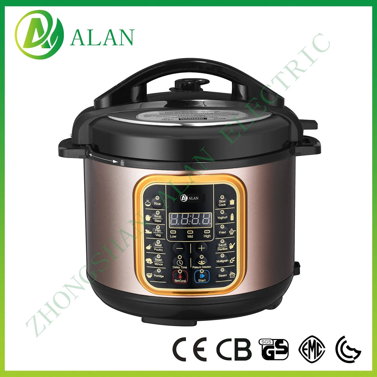 Smart Stainless Steel Multi Cook Electric High Pressure Cookers Aluminium Pot