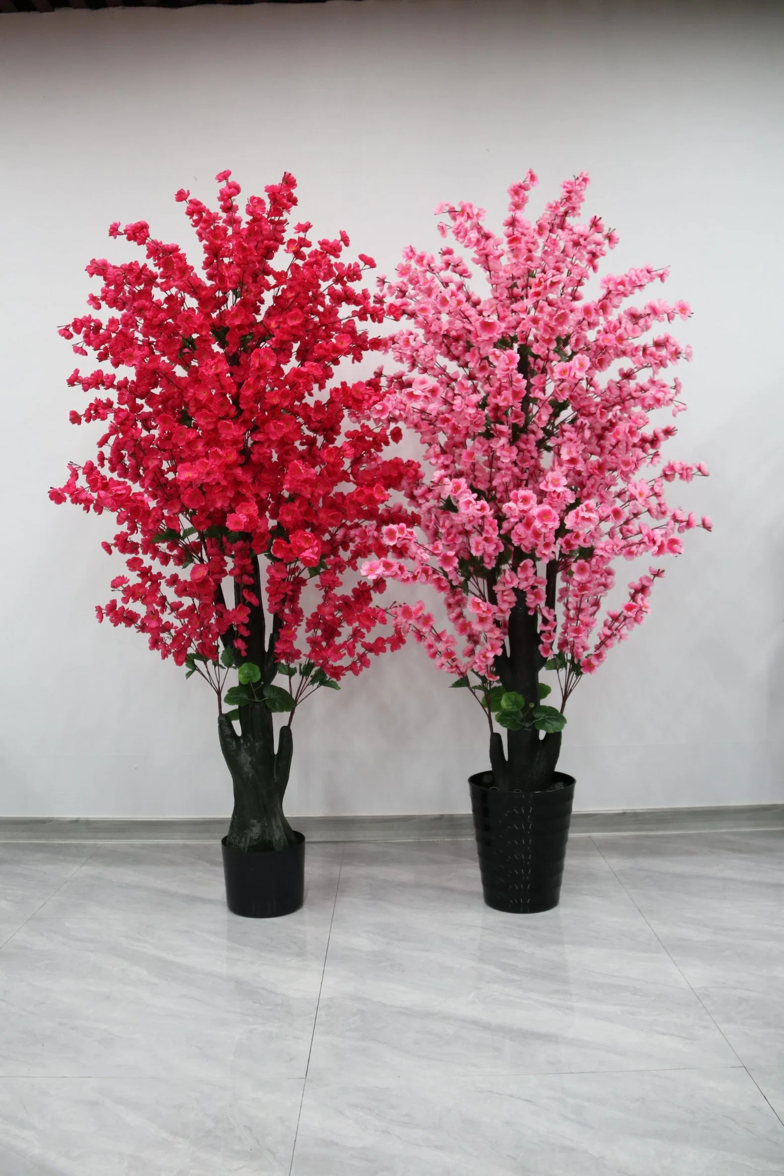 Exquisite Kowloon Big Peach Blossom Can Be Customized, Artificial and Decorative Plant Red Flower Tree