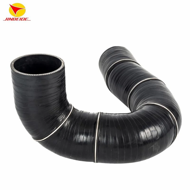 Customized Car Engine 4mm Intake Hose 3-4 Layers Enhance Silicone Rubber Single Hump Silicone Hose