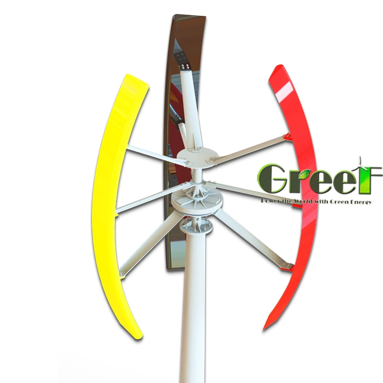 3kw Low Torque Long Life Time 20years Low Wind Speed Free Energy on Grid Vertical Wind Turbine