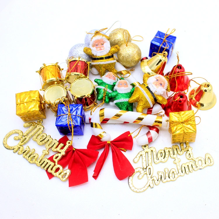 Christmas Tree Decoration DIY Pendant Accessories Santa Claus Snowflake Candy Gift Box