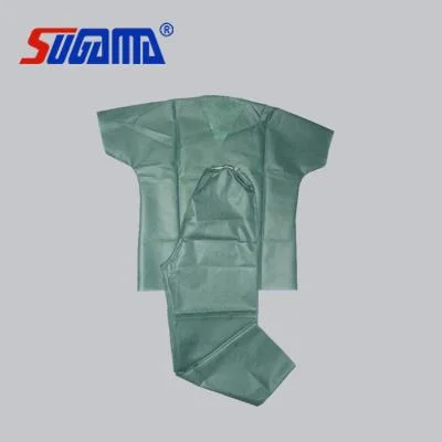 Custom Logo Woven Dental Clinic Hospital Patient Medical Surgical Gown