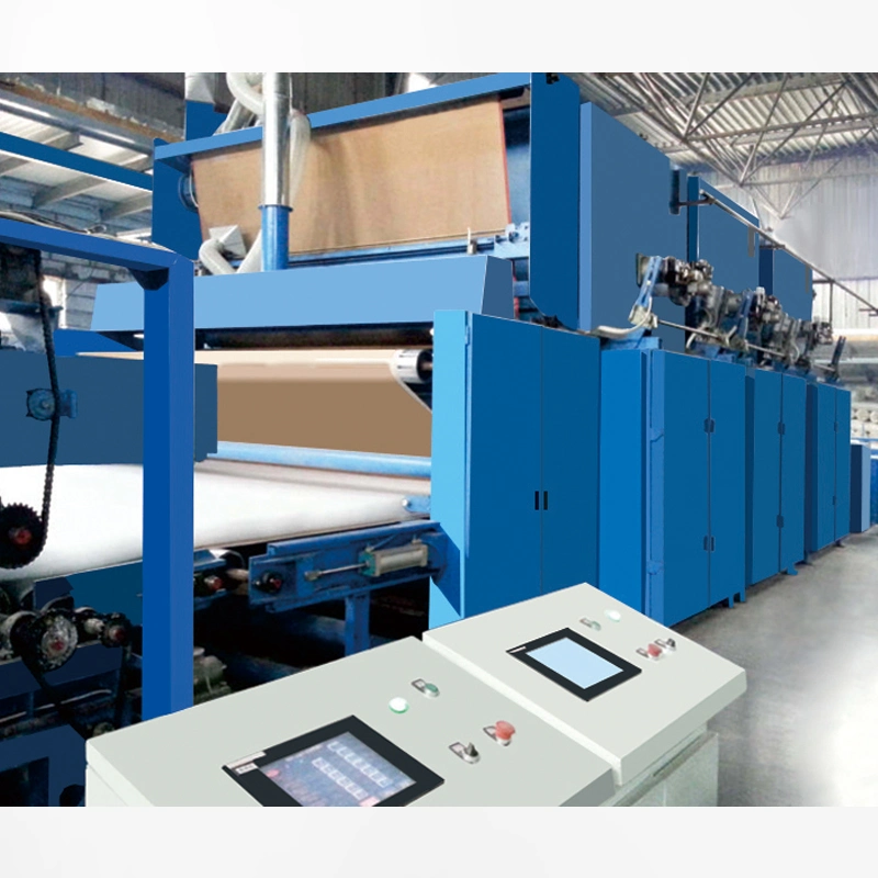 Weicheng Machine Nonwoven Pet Polyester Ligne de production de panneaux acoustiques pour l'isolation.