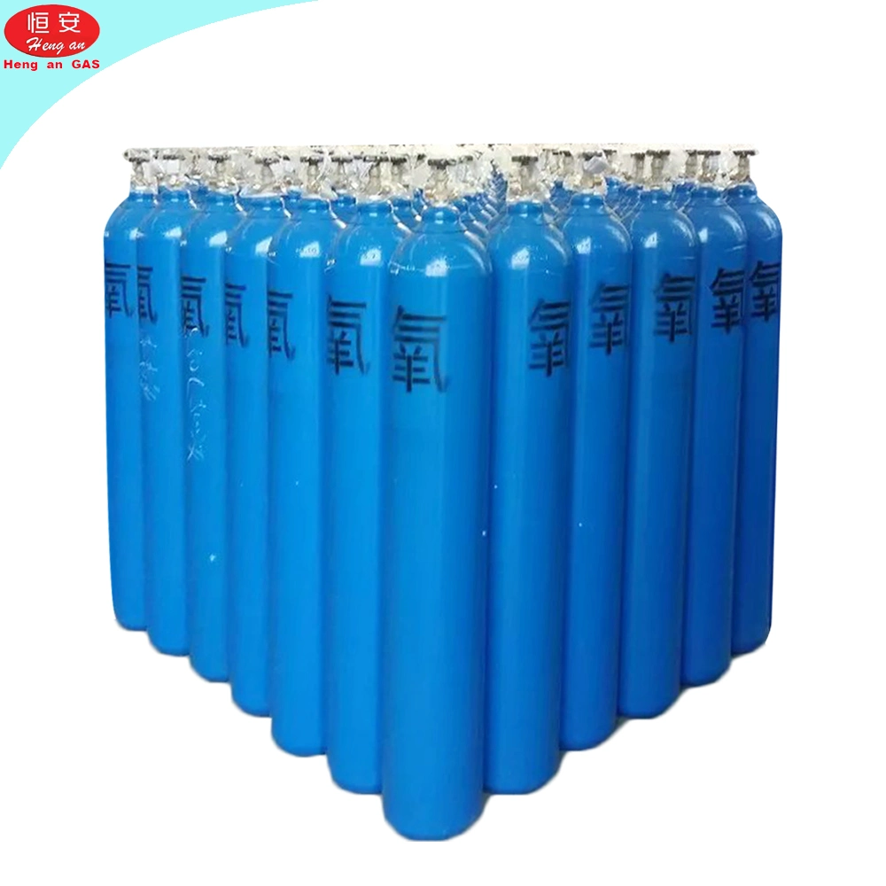 Medical Grade 50L Oxygen Gas Cylinder Large Tank High Pressure 200 Bar Oxygen Cylinders 10m3 Oxygen Gas