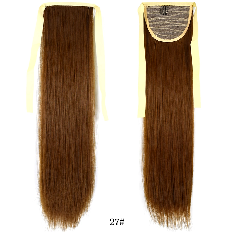 Hot Sell Wholesale Available Ombre Mixed Color Straight Synthetic Ponytail