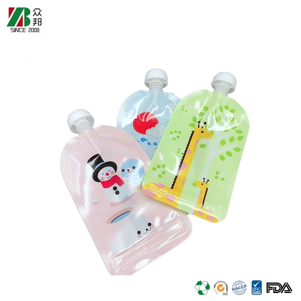 Wholesale/Supplier milk soup nozzle bag food grade high temperature liquid spout pouch