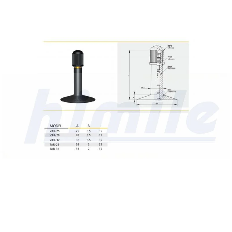 Himile tire Tar28-48L pneus de voiture pneus de vélo tube intérieur valves de pneu de vélo électrique valves de tube.