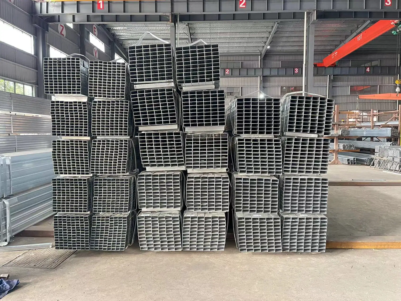 Galvanized Square Steel Pipes Ms Welded Q195 Q235 Q345 Z180 Galvanized Rectangular Tube