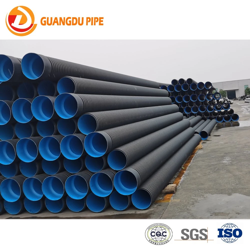 HDPE Perforated Corrugated Drain Pipe Double Wall Corrugated Pipe