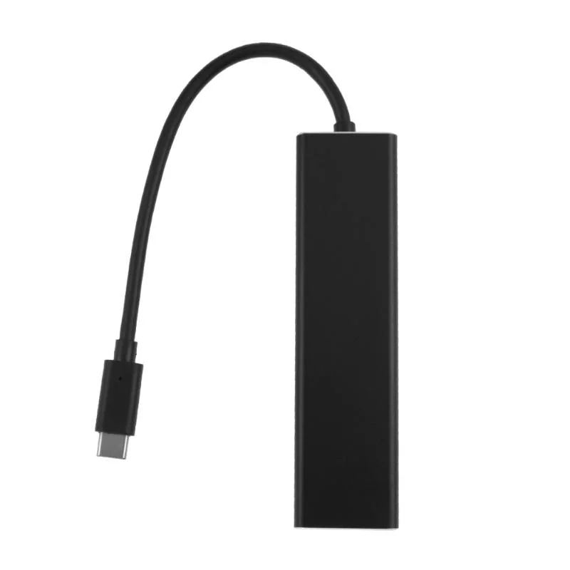 USB 3.1 Type-C Hub with Gigabit Ethernet Adapter aluminum-Alloy Housing