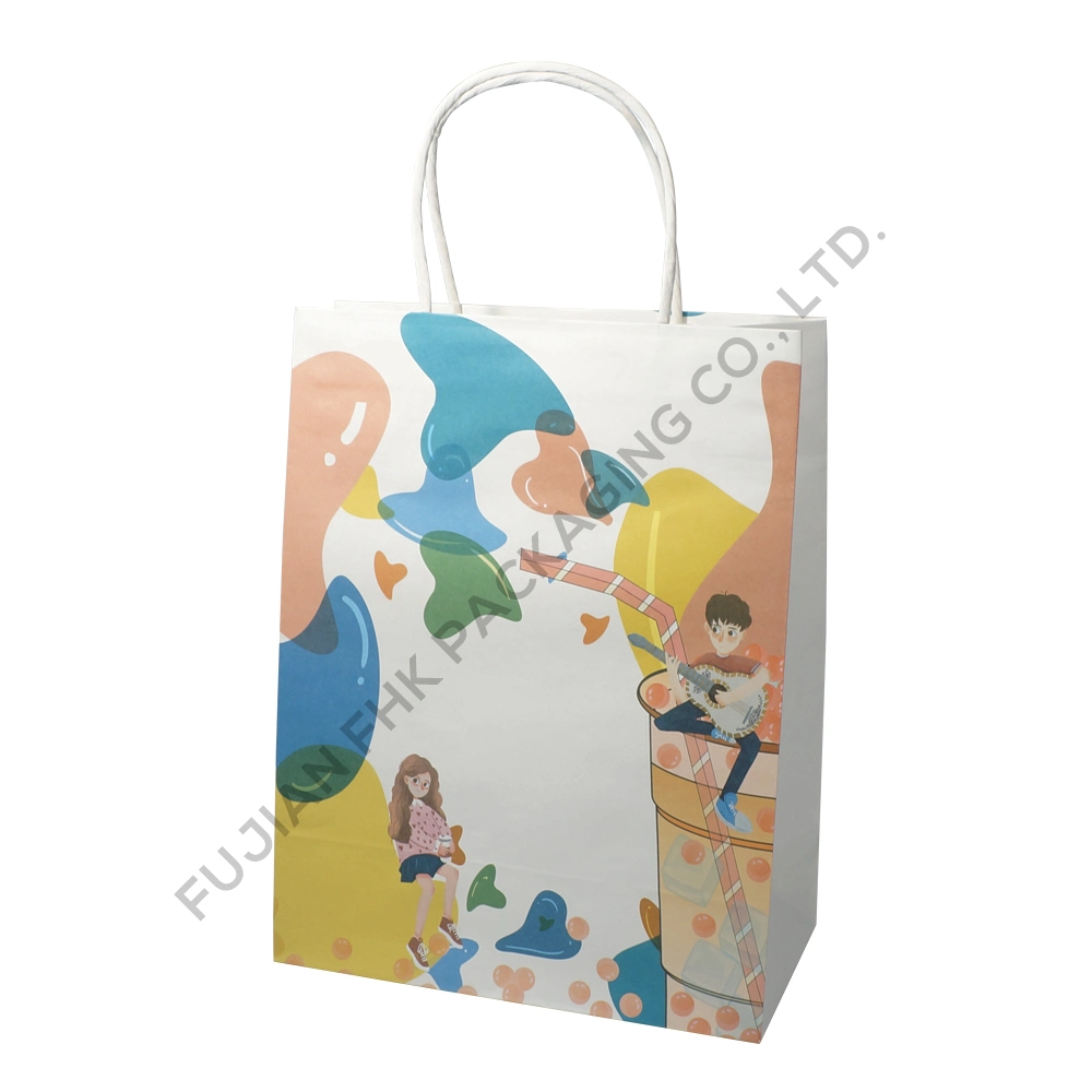 Free Sample Cheap Kraft Paper Restaurant Gift Shopping Clothing Jumbo Bag