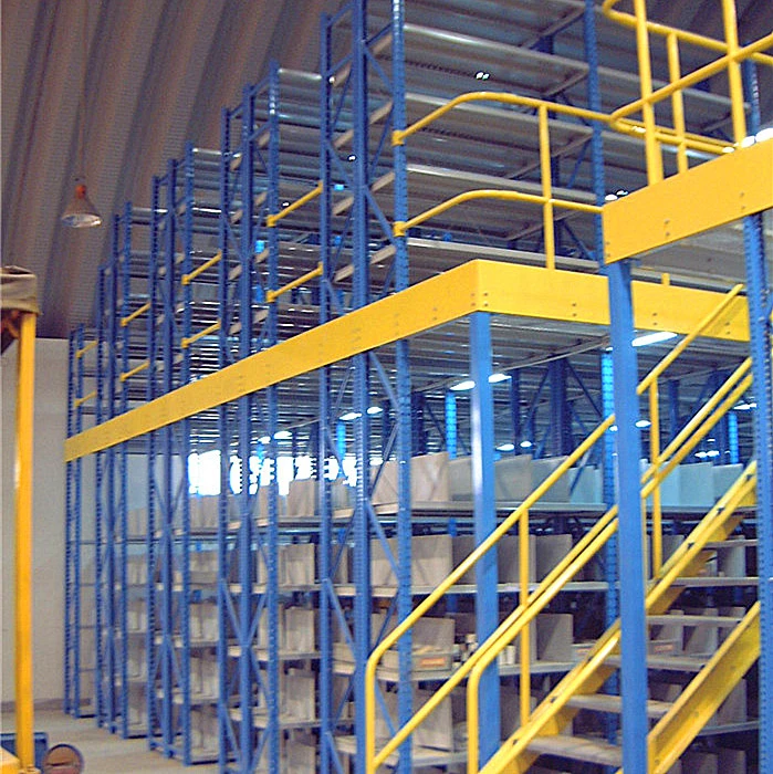 2 Tiers Steel Mezzanine Floor for Industrial Warehouse Storage