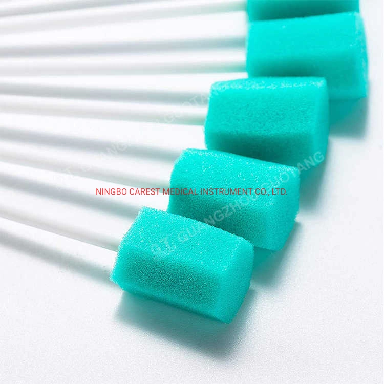 Disposable Oral Sponge Stick Medical Grade Sponge, Food Grade Glue & Stick