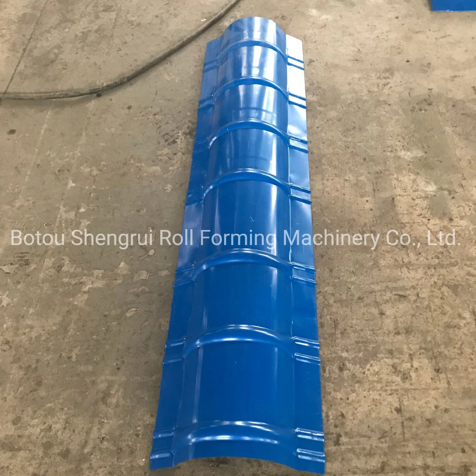 PPGI High Speed Prepainted Steel Roof Tile Ridge Cap Roll Forming Machine