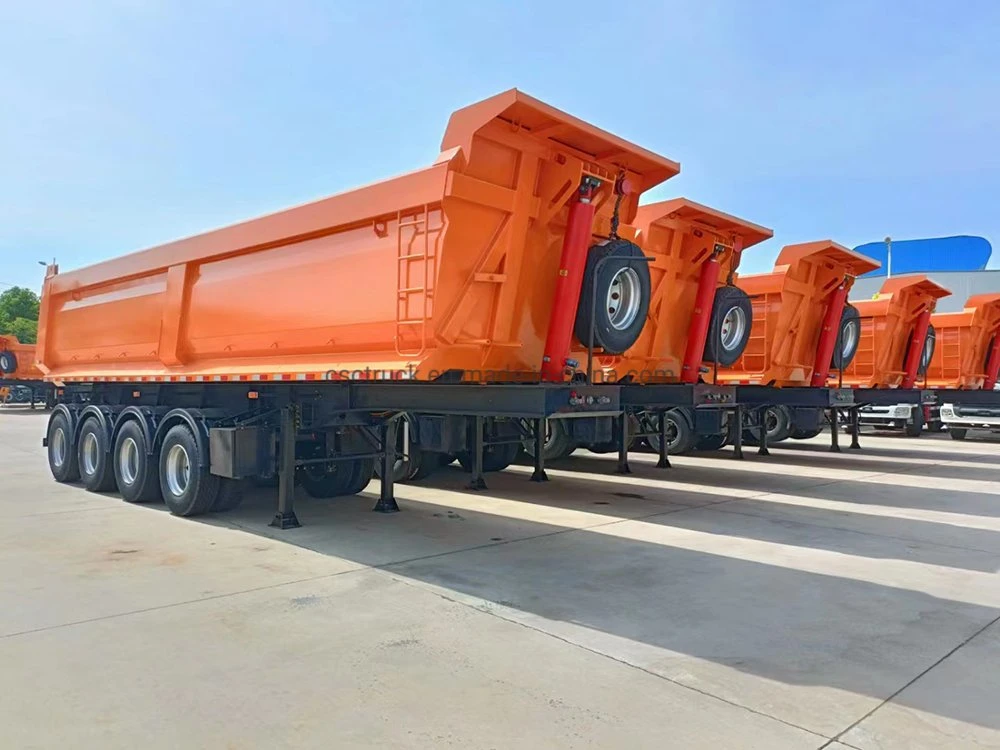 U Shape 4 Axles 70t 80t Dumper Trailer Tipper Semi-Trailer