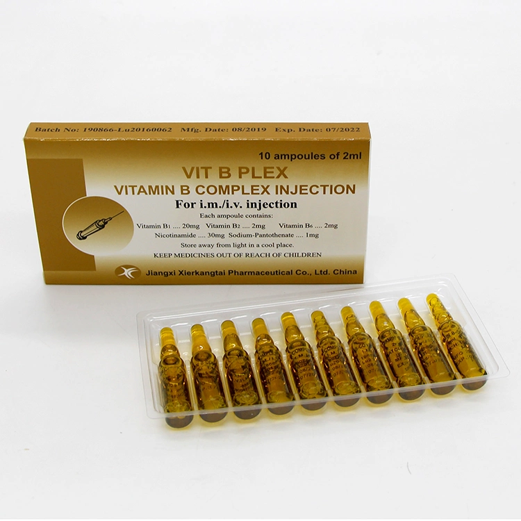 High Quality GMP Certified Vitamin B Complex Injection Vb 2ml