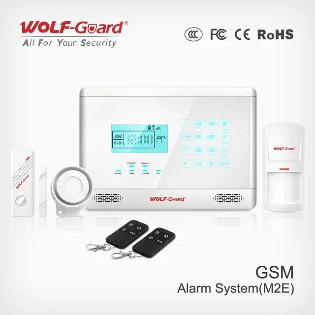 Alarm System Home Office Wireless GSM Home Security Alarm System Ios Android APP Control PIR Motion Detector