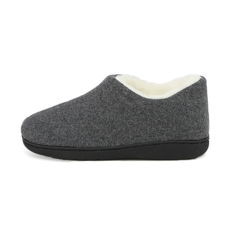 Women Tweed Memory Foam Winter Slip-on House Solid Color Indoor Outdoor Floor Shoes