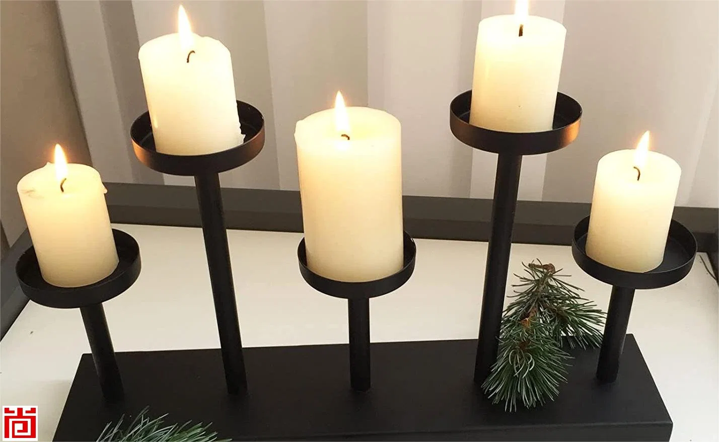 5 PC Marvellous Design Metal Candle Holder