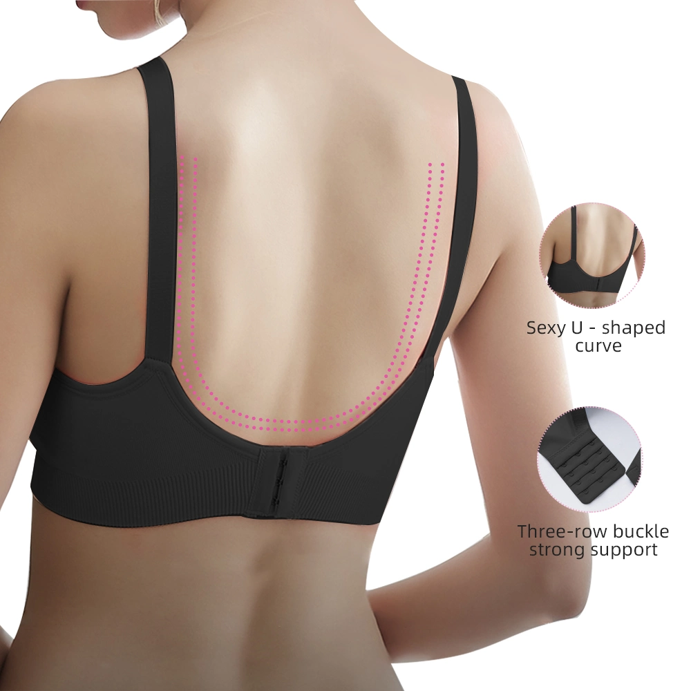 S-Shaper Wholesale/Supplier Pregnant Women Maternity Nursing Bra Front Closure Seamless New Style Feeding Breast Bra