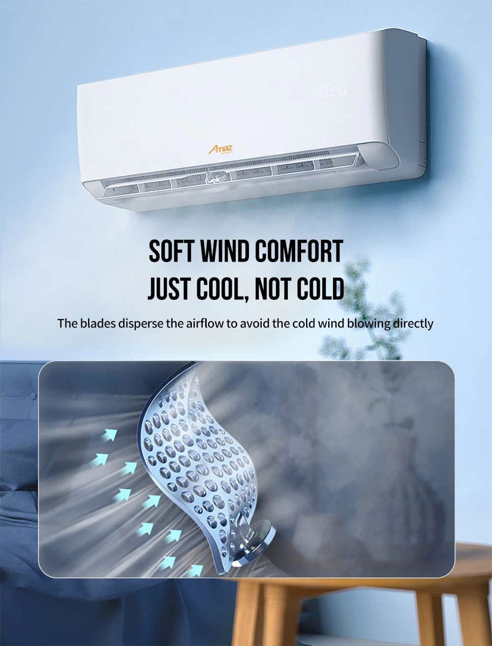 9000BTU Heat Mini AC Unit Inverter Air Condition New Model Inverter AC Unit Mini Split Air Condicioner Factory Price