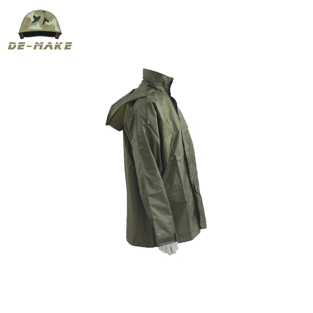 High quality/High cost performance PVC Military Raincoat and Rain Pants Suit