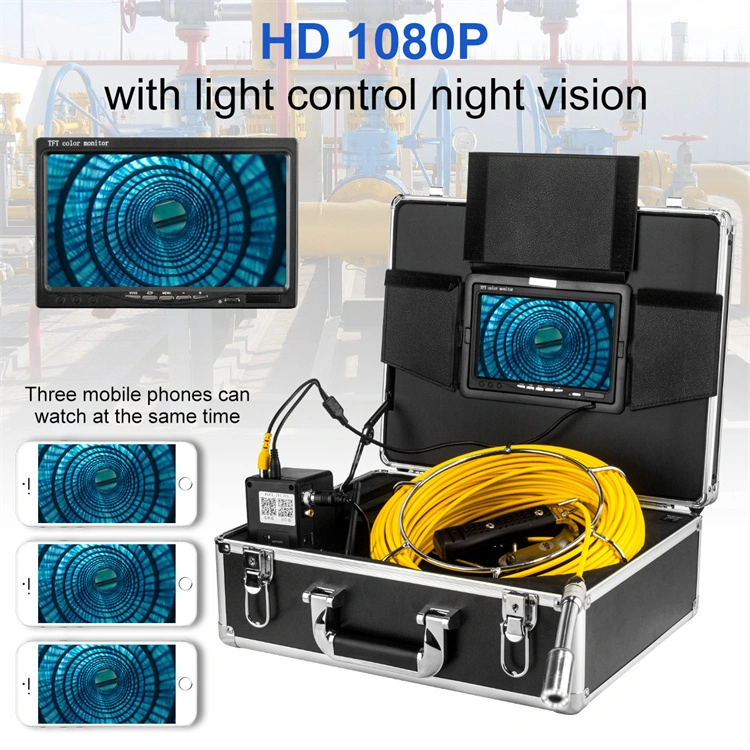 100m DVR Video Sewer Drain Pipe Duct Blocked Inspection Camera Endoscope