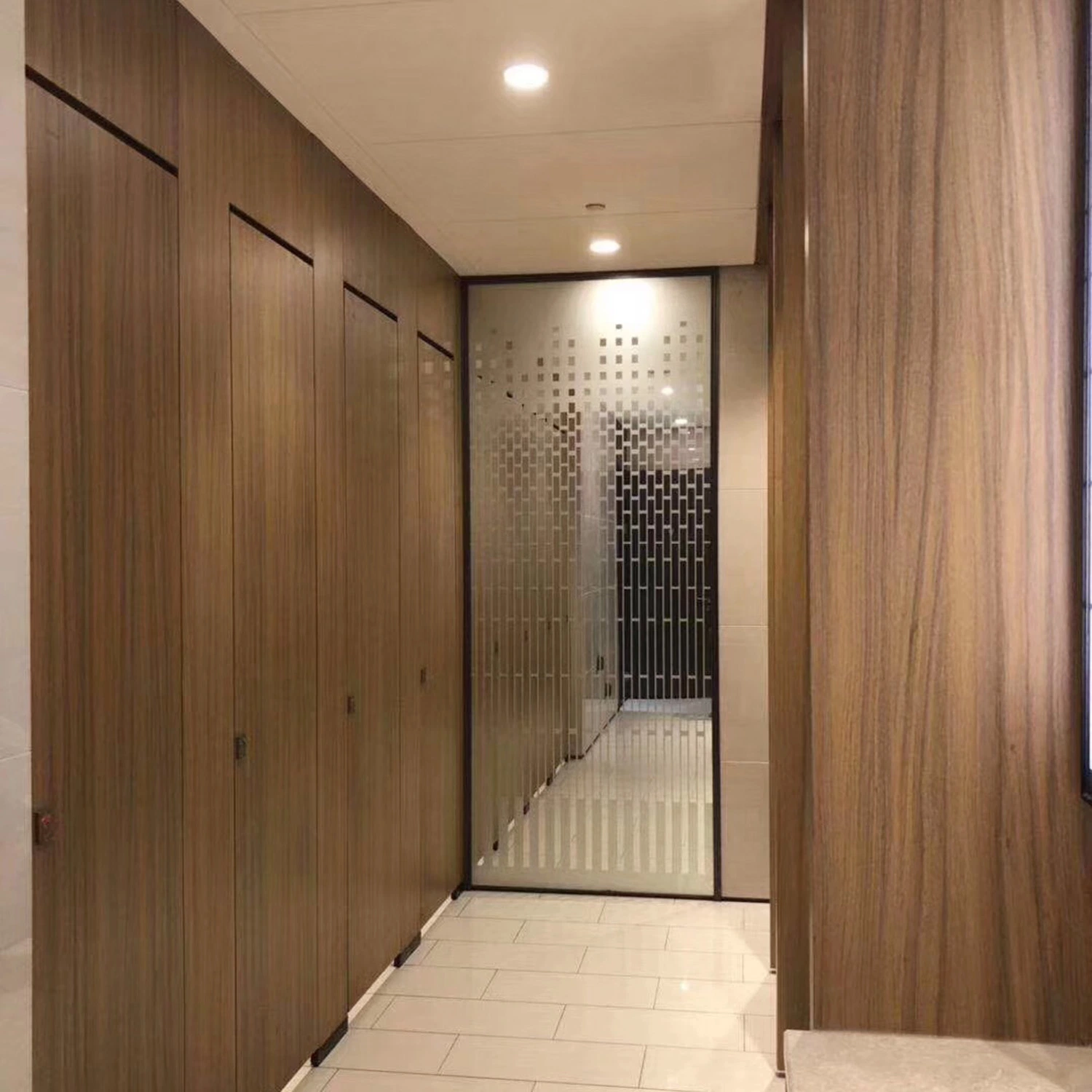 304 Stainless Steel Hardware HPL Compact Board Toilet Cubicles