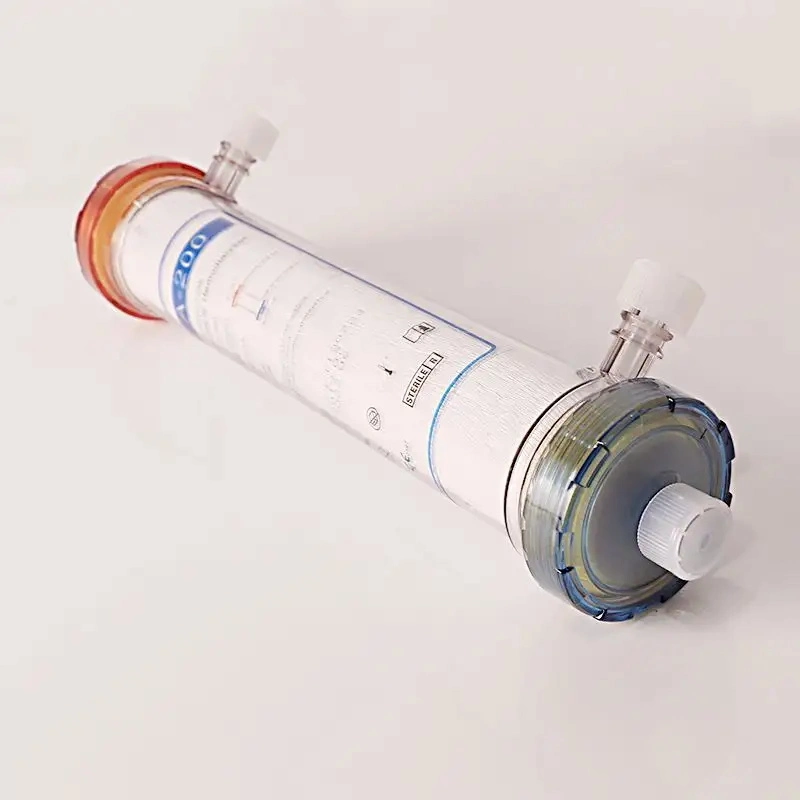 CE Approved Medical Supplies Disposable High Flux Hemodialyzer Flux Dialysis Blood Dialyzer