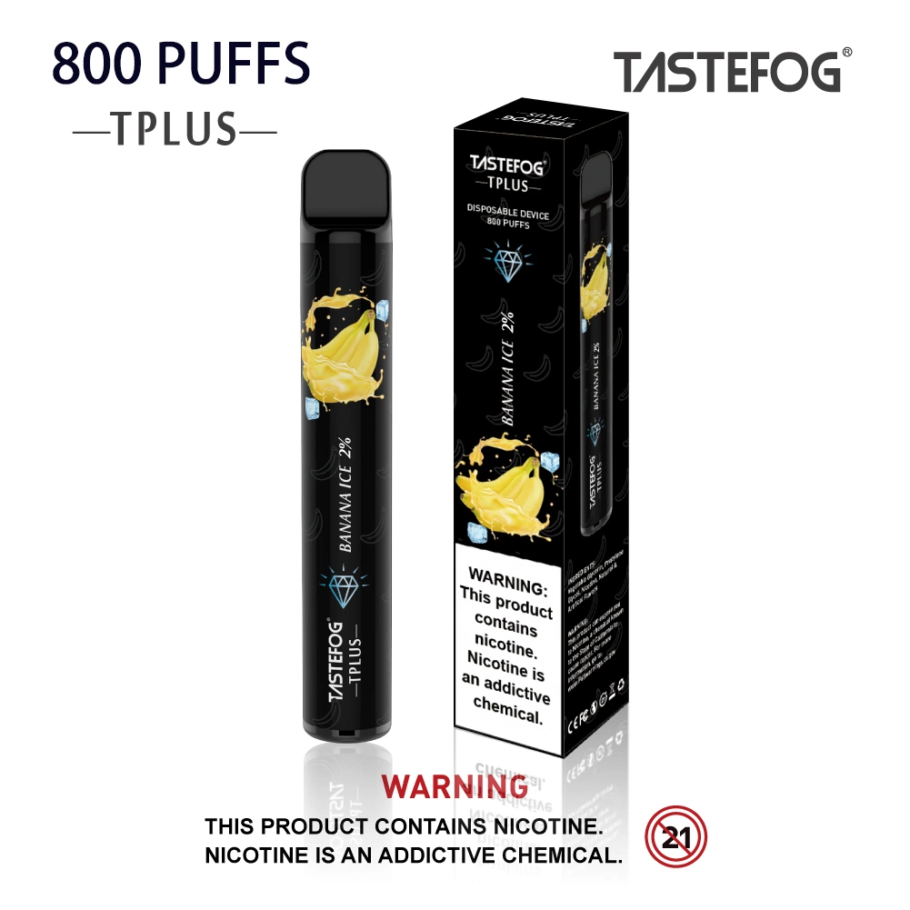 Nouvel an Promotions E cigarette Tastebrug Tplus 800 Puff Hookah Stylo 3 ml arôme de fruit E-liquide 20mg nicotine Vape jetable