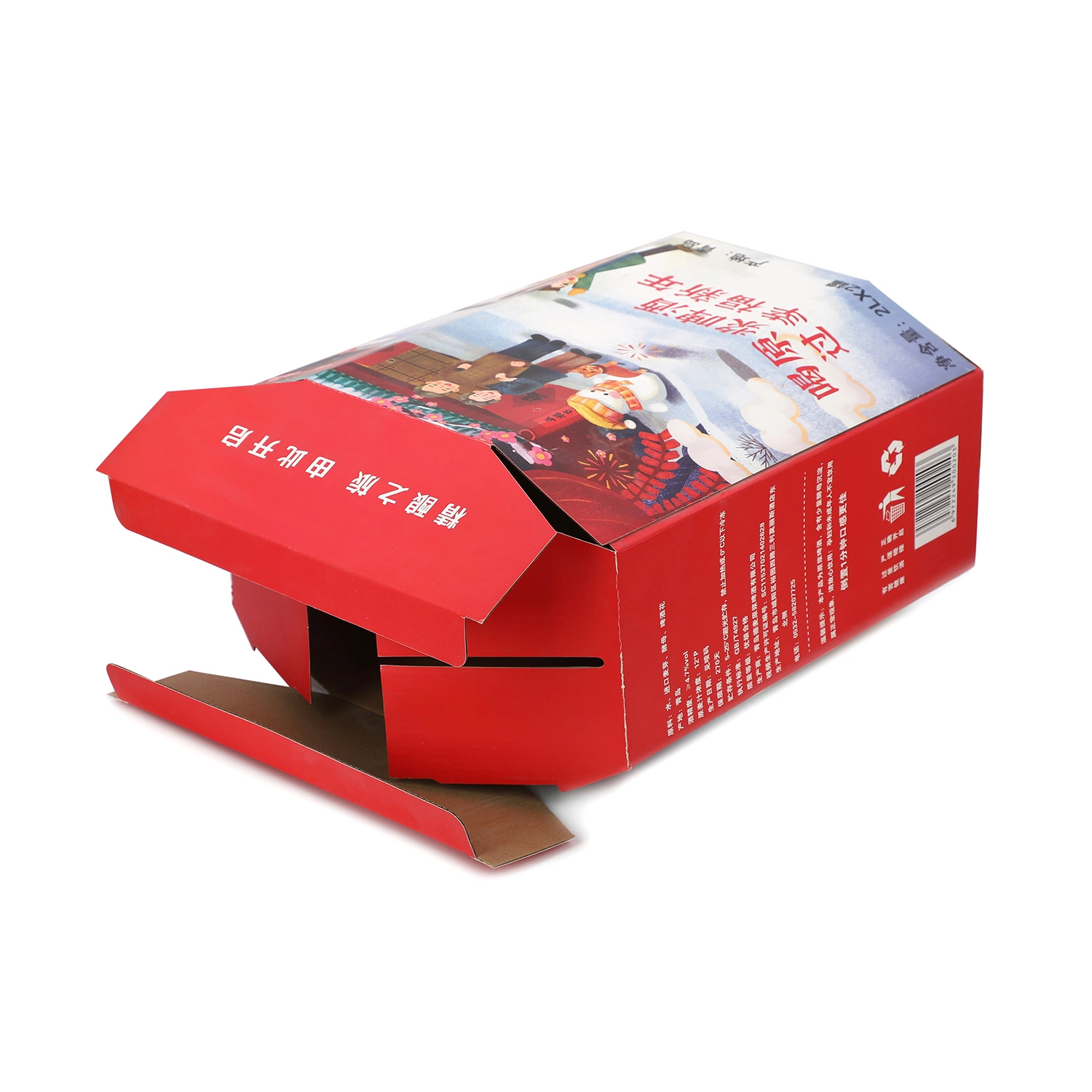 Customized Kraft Corrugated Paper Cardboard Carton Packing for Food/Beer/Noodles/Pasta/Snack-Gift Box of Fruit/Beverage/Tea/Cereal