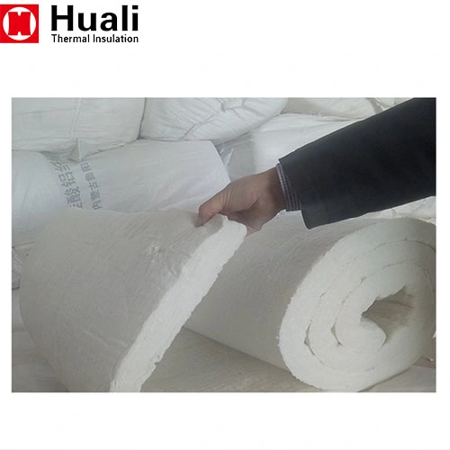 Ceramic Fibre Insulation Blanket, Aluminum Silicate Ceramic Fiber Wool Felt Blanket 610/1220mm Al2O3+Sio2 Pure White Refractory