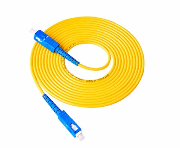 50m Outdoor Drop Cable Sc Upc Simplex Singlemode Patch Cord FTTH Fiber Optic