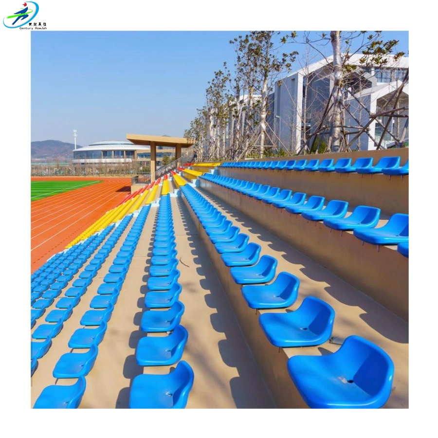 Cómoda sensación de estar sentado HDPE plegado plástico silla de estadio / asiento