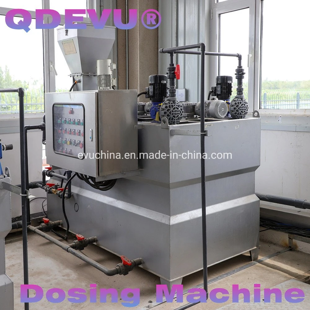 SS304/SS316 Automatic Polymer Flucculant Feeding Equipment Chemicals PAM PAC Dosing آلة في معالجة جرعة مياه الصرف الحاملة للنفايات