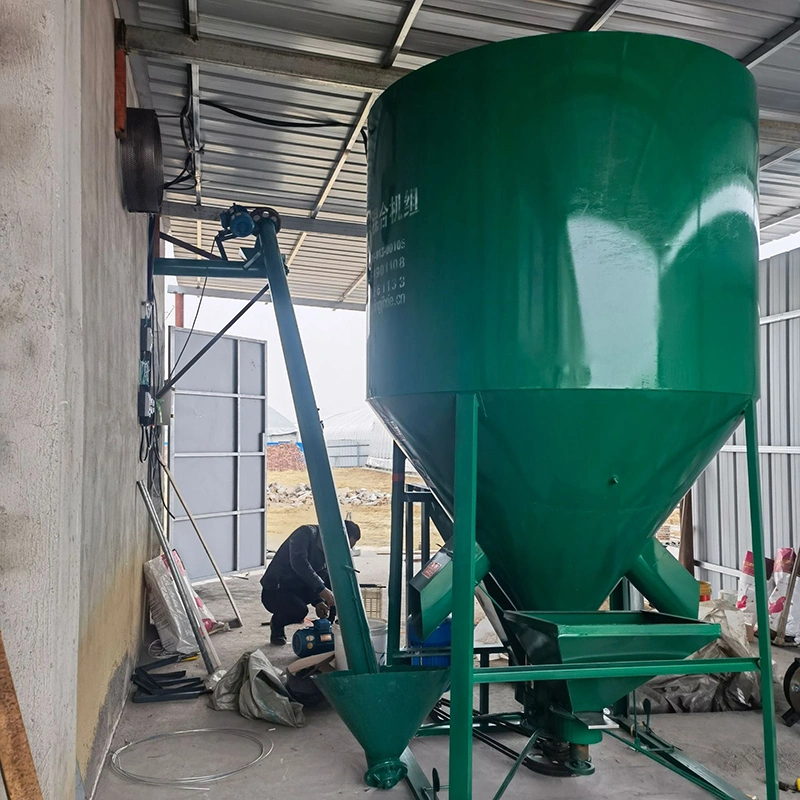 Breeding Feed Crushing and Mixing Unit Cattle and Sheep Feed Production Line Animal Feed Pellet Machine Equipment