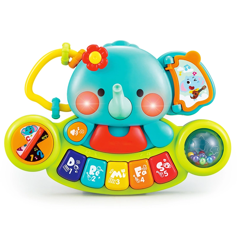 Kids Drum Set Electric Toy with Working Microphone/Lights/Adjustable Sound/Bass Drum/Pedal/Drum Sticks and Little Chair Toy