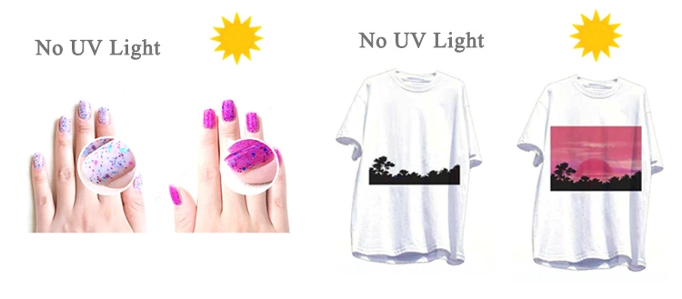 Ei gelb UV Licht ändern Pigment UV-empfindliche Farbtöne für Stoff Textil