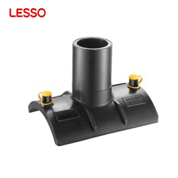 China Lesso PE100 Electro Fittings Factory for HDPE Water Supply Pipe E/F 90&deg; Equal Tee