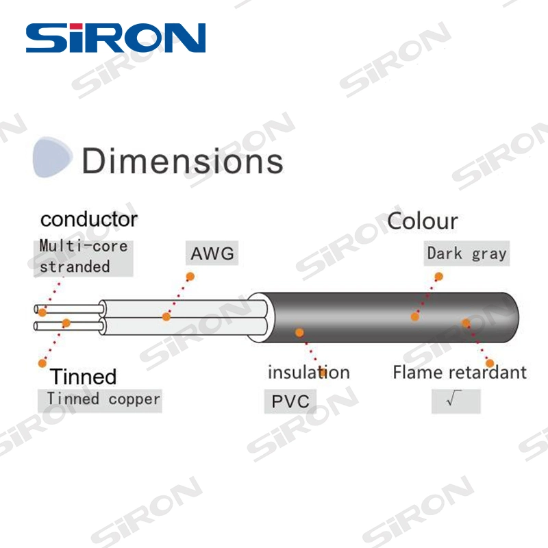 Cable flexible SiRON X100 Multicore resistente al Fuego multifilar 22AWG/24AWG/28AWG señal Cable para control de señal de equipos industriales