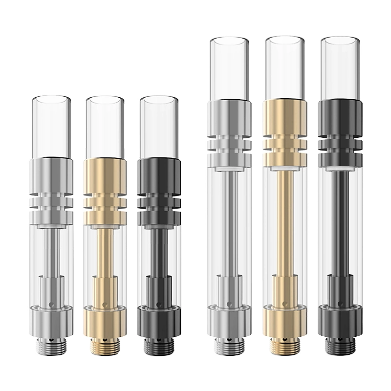 Thick Oil 510 Glass Tank Wickless Ceramic Coil Disposable Delta Vape Cartridge with Glass Mouthpiece