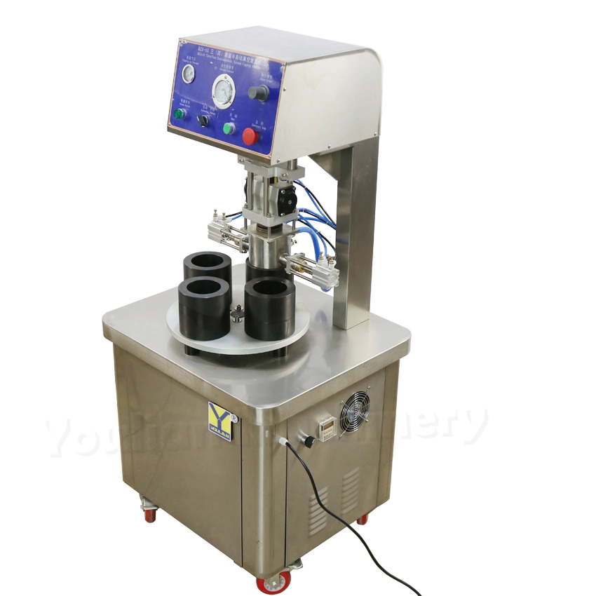 Bzx-65-4 Small Desktop Lid Vacuum Pneumatic Screw Half Semi Automatic Bottle Capping Machine for Jar Glass Bottles