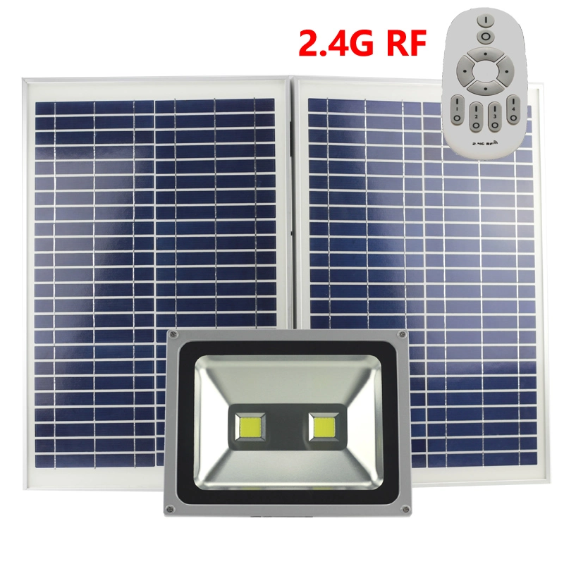 100W Reflector LED Solar 2.4G con Control Remoto RF