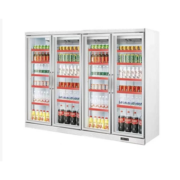 Commercial Glass Door Vertical Ice-Cream Freezer