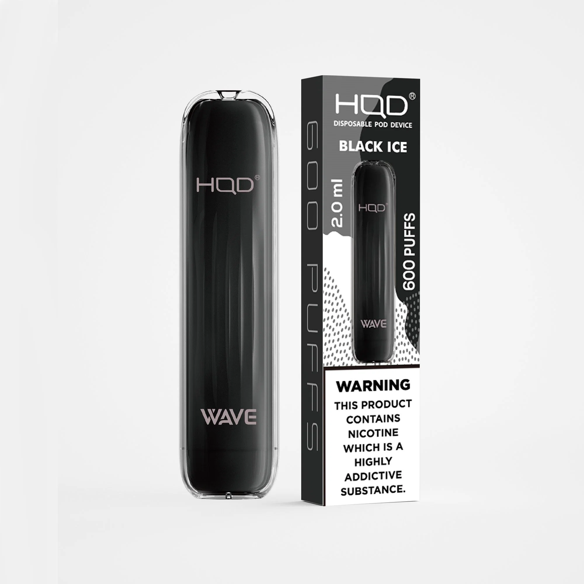 Одноразовые манжеты Vape HQd Wave 600: Система с протектиками TPD Pen Style Crystal Pod