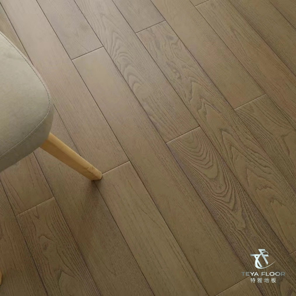 Brushed Brown Color Timber Flooring Locust