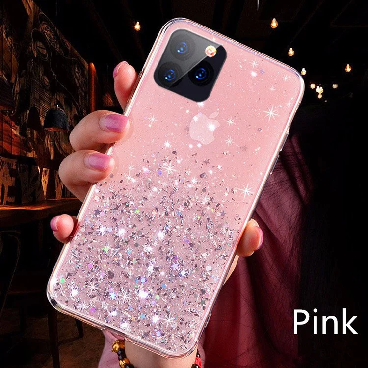 Hot Selling Fashion Glitter Shining Star Women Girls Mobile Phone Case for iPhone Xr iPhone Xs Max iPhone X/Xs