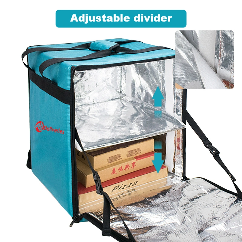 Expansível de Grande Capacidade personalizada aluguer de motociclo com isolamento à prova de água quente do refrigerador de Pizza bebe café Backpack Thermal almoço comida fast food Saco de Entrega