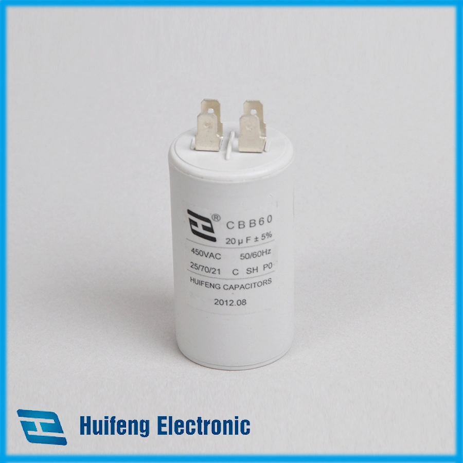 Cbb60 Washing Machine Capacitor (CE, CQC, RoHS)